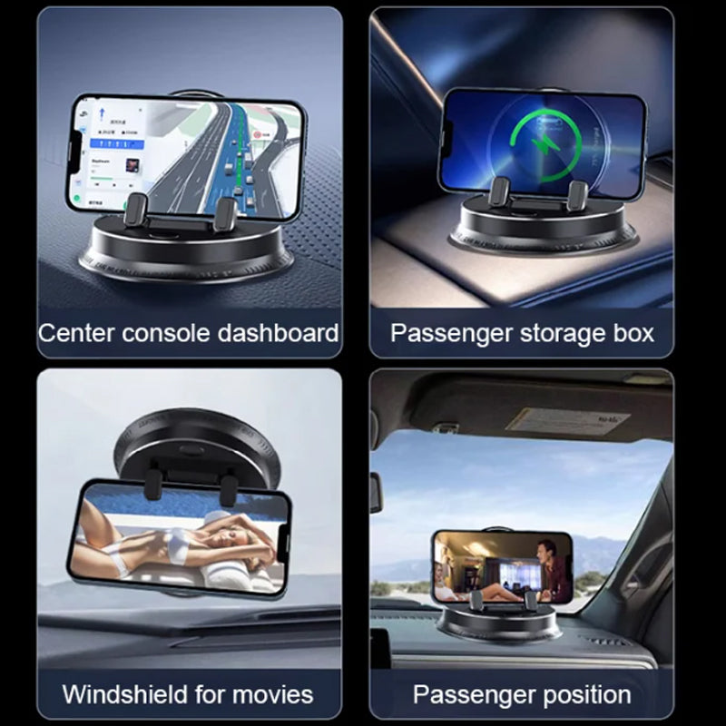 🌟Multifunktionaler, stanzfreier, tragbarer und rutschfester Handyhalter fürs Auto