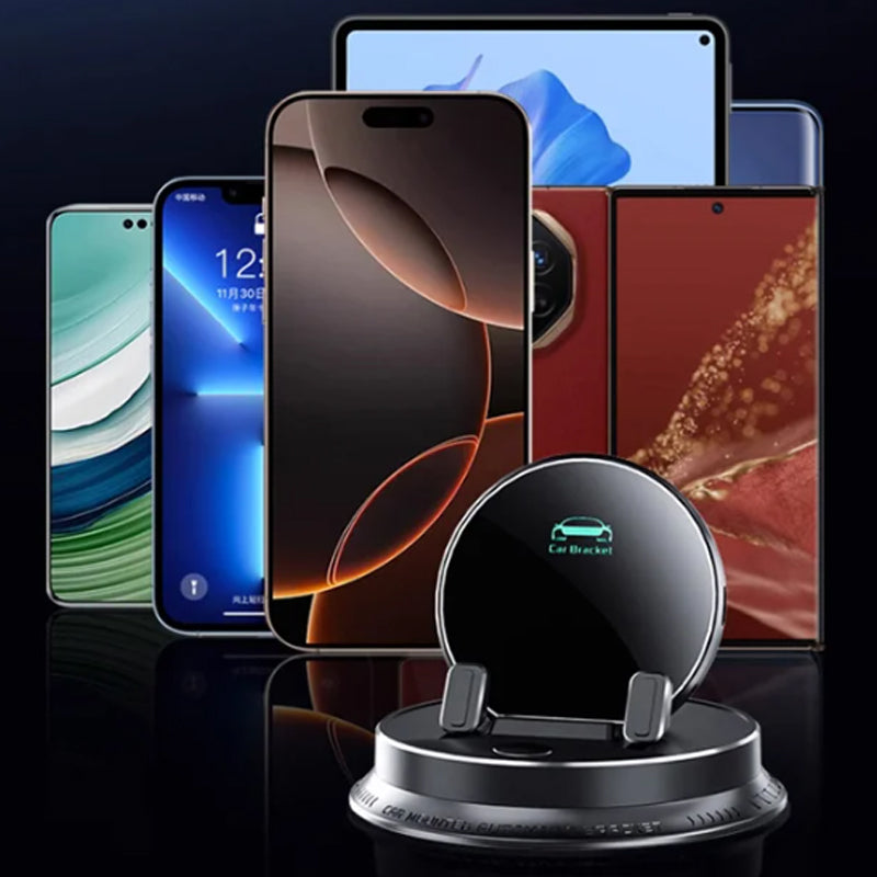 🌟Multifunktionaler, stanzfreier, tragbarer und rutschfester Handyhalter fürs Auto