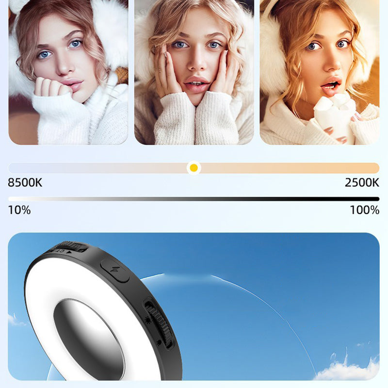 3-in-1 magnetisches Smartphone-Licht mit integriertem Spiegel