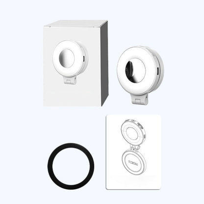 3-in-1 magnetisches Smartphone-Licht mit integriertem Spiegel